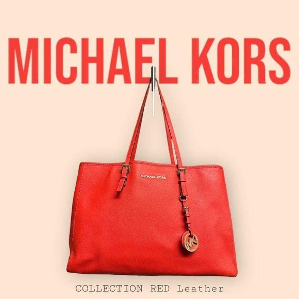Michael Kors Red Leather Purse